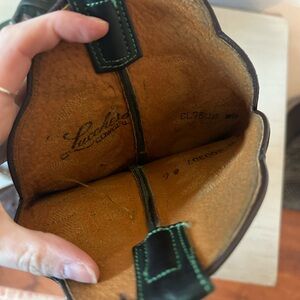 Lucchese full quill Oestereich.

Worn, may need new soles. Too small for me!